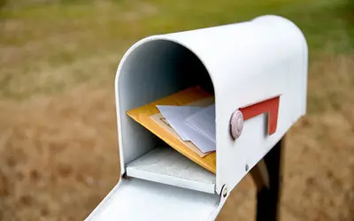 White mailbox